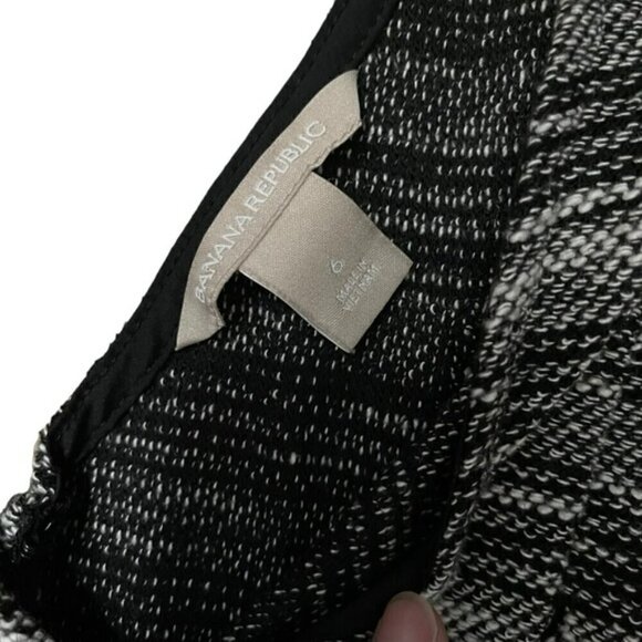 Banana Republic Marbled Tweed Fit & Flare Mini Dress US 6 - Picture 8 of 9